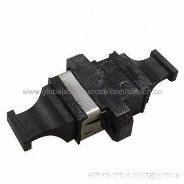 Fiber-optic MPO MTP Adapter with Triangular Cap